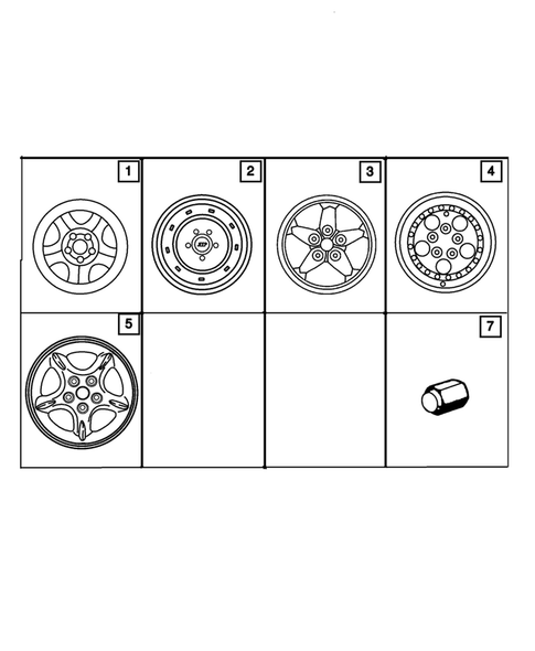 Wheels and Hardware for 2003 Jeep Wrangler #0