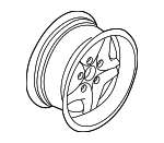 36112228050 - Suspension: Wheel, Alloy for BMW: Z3 Image