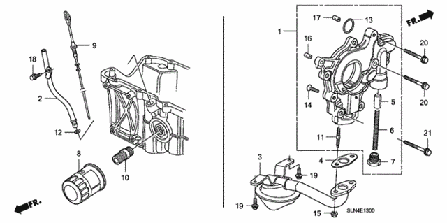 Oil Pump - Oil Strainer for 2007 Honda Fit #0