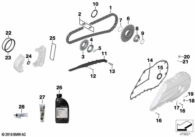 27727729822 - : Bracket for BMW-Motorrad Image