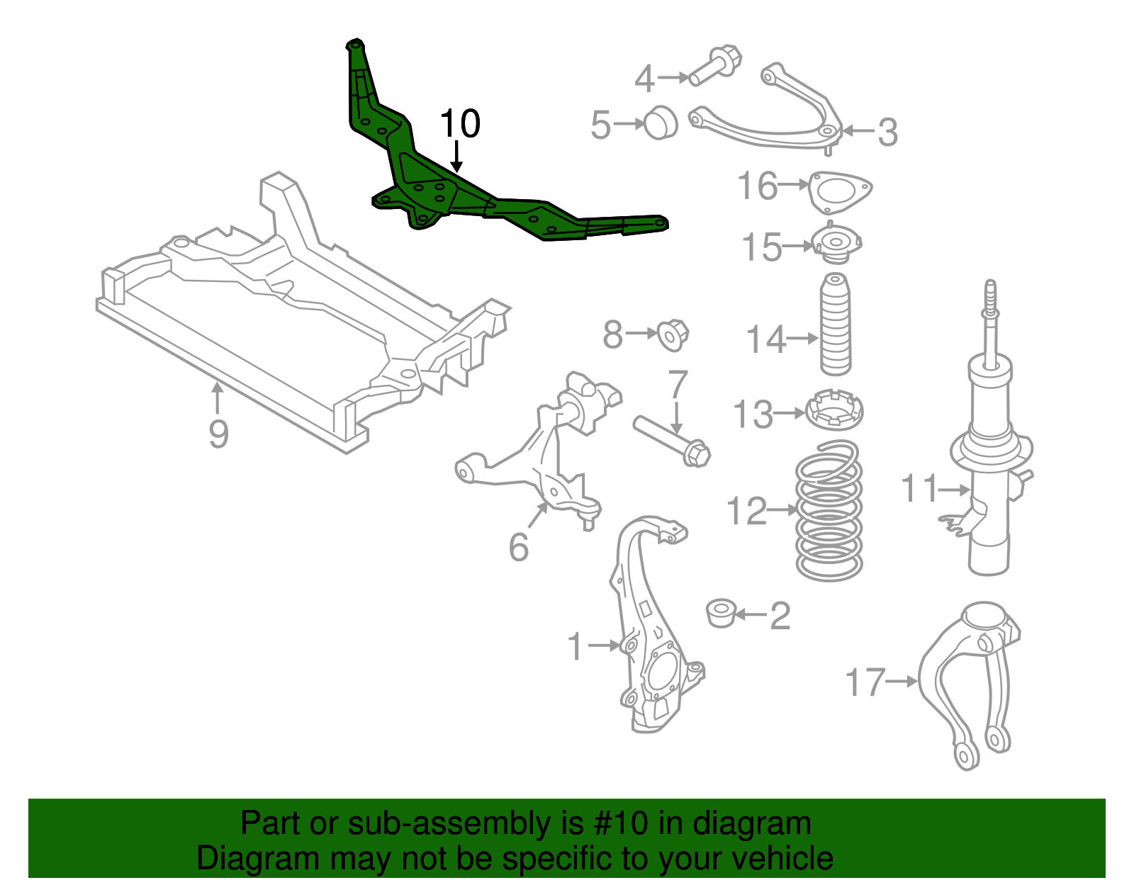 2006-2013 Infiniti Cross-Member 544B2-EG300 | OEM Parts Online