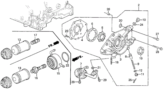 Oil Pump for 1988 Honda Prelude #0