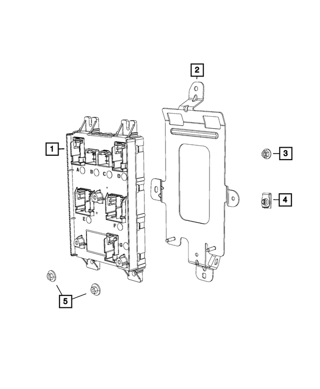 68287184AA - Electrical: Bracket for Mopar Image image