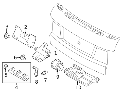 Liftgate for 2018 Land Rover Range Rover Evoque #0