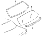 20570778 - Body: Glass for Chevrolet: Lumina Image