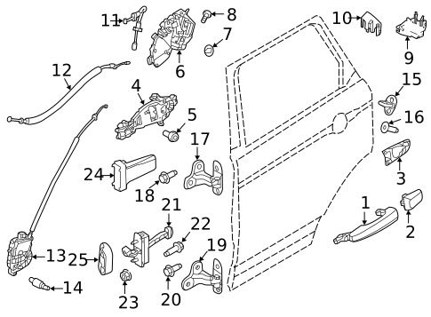 Lock & Hardware for 2021 Land Rover Range Rover #1