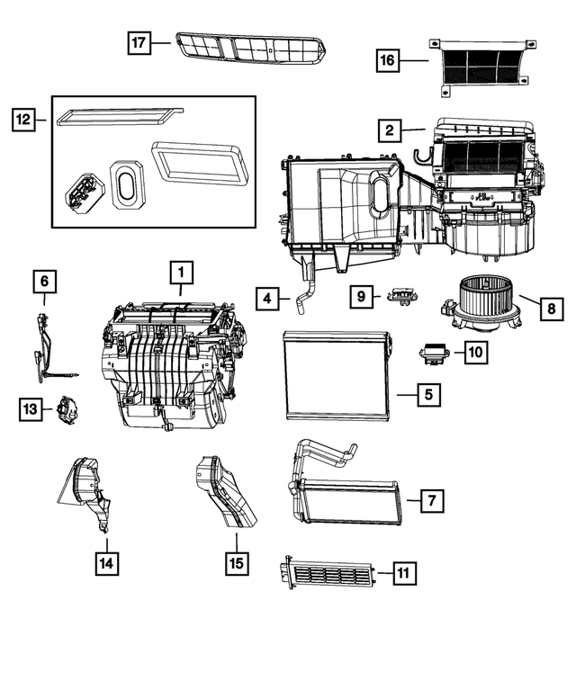 « 68018107AB – Air Conditioning &amp; Heater : Climatisation Et Chauffage Vidange, États-unis, Canada pour Mopar Image »