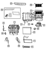 5058245AA - Air Conditioning &amp; Heater: Air Inlet Screen for Mopar Image