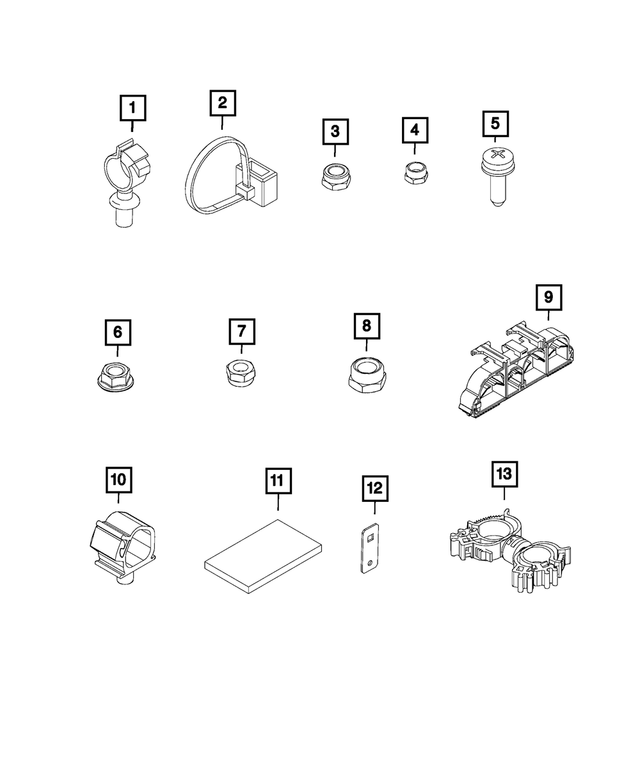68132491AA - Electrical: Cable Clip for Mopar Image