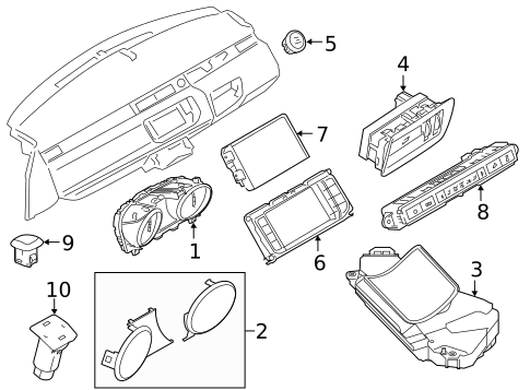 Cluster & Switches for 2022 Land Rover Discovery Sport #2