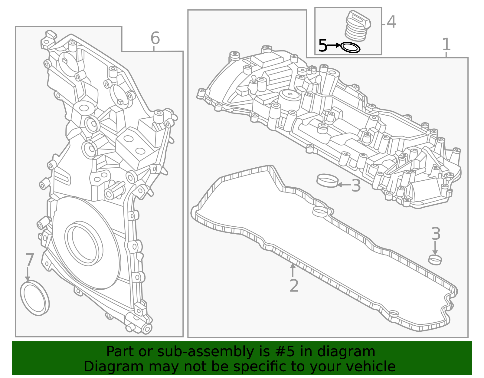 2019-2026 Ford Engine Oil Filler Cap Gasket F2GZ-6N652-A | OEM Parts Online