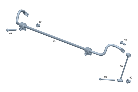 Torsion Bar, Rear for 2021 Mercedes-Benz CLS53 AMG #0
