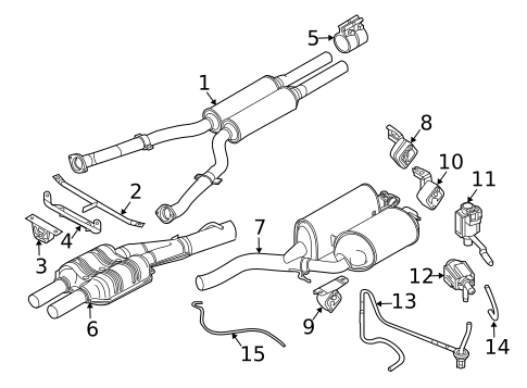 Exhaust Components for 2005 BMW 745i #0