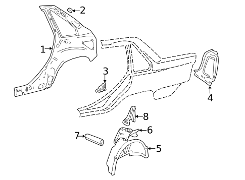 Inner Structure for 2000 Volvo S70 #0
