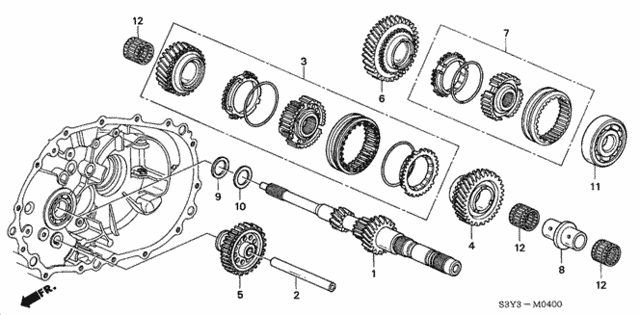 Mainshaft for 2003 Honda Insight #0