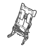 89310N9310NNB - Body: Seat Back Frame for Hyundai Image