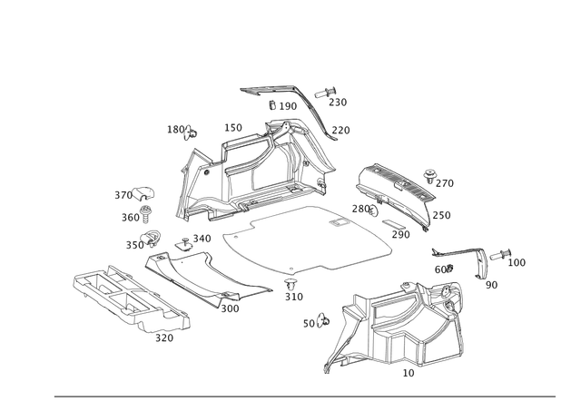 2046802926 - Trim and Lining: Damping for Mercedes-Benz Image image