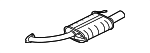 1571A549 - Exhaust: Muffler for Mitsubishi Image