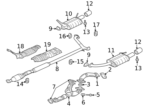 Exhaust Components for 2009 Mitsubishi Eclipse #0