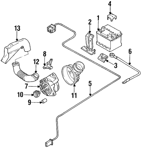 Battery for 1996 Audi A6 Quattro #0