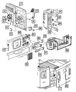 68079246AB - Body Sheet Metal Except Doors: Tailgate for Jeep: Wrangler, Wrangler JK Image