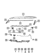 68475656AA - Body Sheet Metal Except Doors: Hood Silencer for Mopar Image