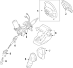 4510047051C0 - Steering: Steering Wheel for Toyota Image