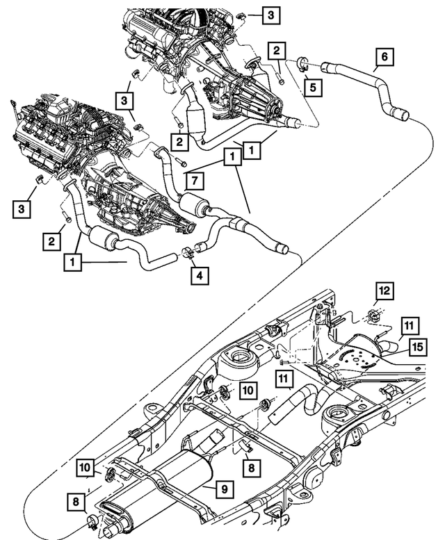 « 52855985AA – Exhaust : Tuyau D`échappement Joint pour Mopar Image »