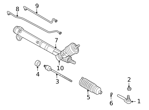 Steering Gear & Linkage for 2009 Cadillac XLR #0