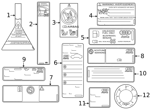 Labels for 2014 Audi RS7 #0
