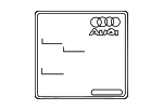 77010542A - Body: Info Label for Audi: A3, A3 Quattro, A3 Sportback e-tron, A4, A4 allroad, A4 Quattro, A5 Quattro, A5 Sportback, A6, A6 allroad, A6 Quattro, A7 Quattro, A7 Sportback, A8 Quattro, allroad, Q3, Q5, Q5 PHEV, Q5 Sportback, Q7, Q8, RS Q8, RS4, RS5, RS5 Sportback, RS7, S3, S4, S5, S5 Sportback, S6, S7, S7 Sportback, S8, SQ5, SQ5 Sportback, SQ7, SQ8, TT Quattro, TT RS Quattro, TTS Quattro Image