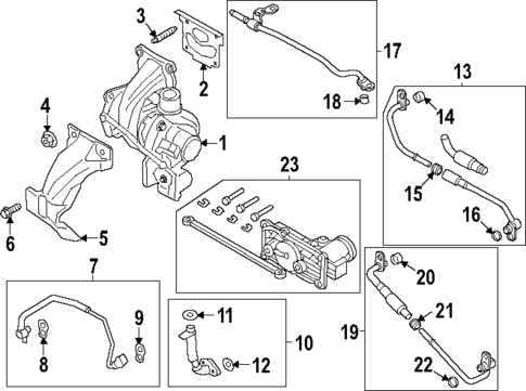Turbocharger & Components for 2023 Ford Escape #0