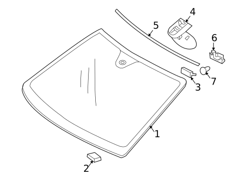 Reveal Moldings for 2005 Mercedes-Benz SLK55 AMG #0