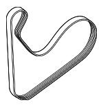 252122M000 - Cooling System: Serpentine Belt for Kia Image