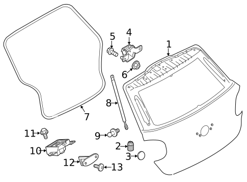 Back Door for 2016 Mini Cooper Paceman #0