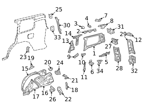 Inner Structure for 2014 Toyota Land Cruiser #0