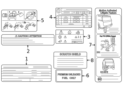 Information Labels for 2025 INFINITI QX80 #0
