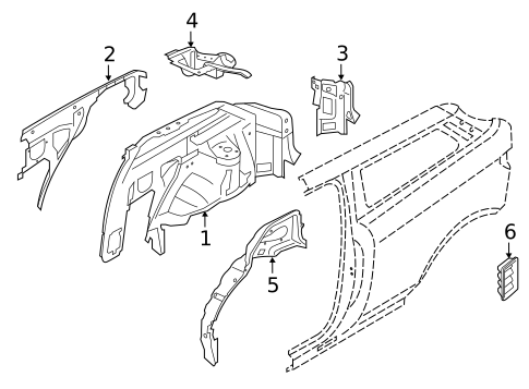Inner Components for 2012 Land Rover Range Rover Evoque #1