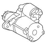 28100F0140 - Electrical: Starter for Lexus: NX350, RX350, RX350h, RX450h+, RX500h, TX350 Image