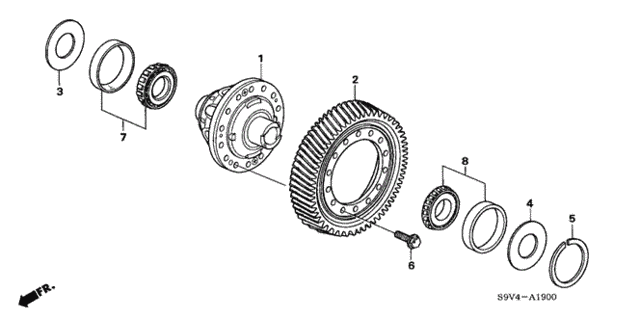AT Differential ('06-) (2WD) for 2006 Honda Pilot #0