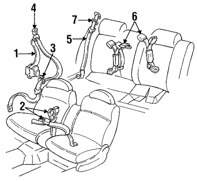 12528941 - Electrical: Retractor Assembly for GM Image