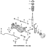 HG3028200C - : Trailing Link for Mazda: 929 Image
