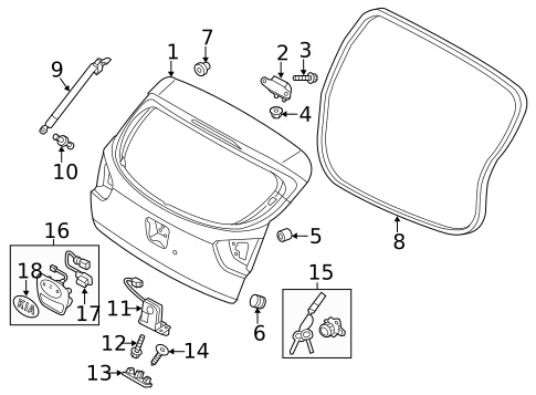 Gate & Hardware for 2014 Kia Rio #0