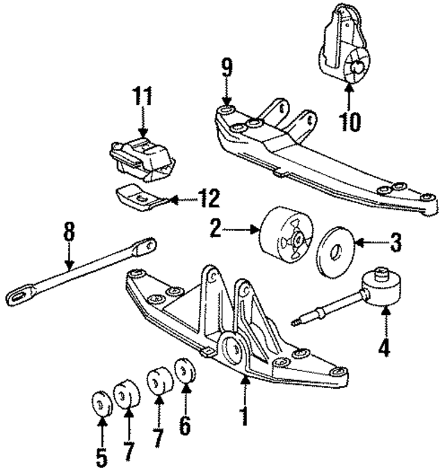 96437530905 - Engine: Trans Support for Porsche Image