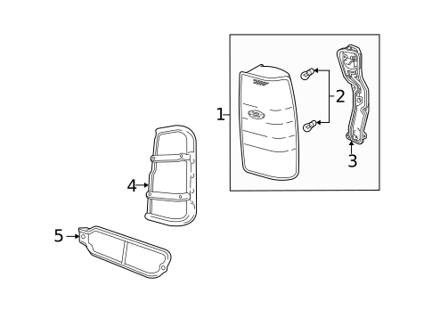 Tail Lamps for 2004 Land Rover Discovery #0