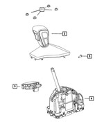 68483906AC - Transmission: Gearshift Boot And Knob for Mopar Image