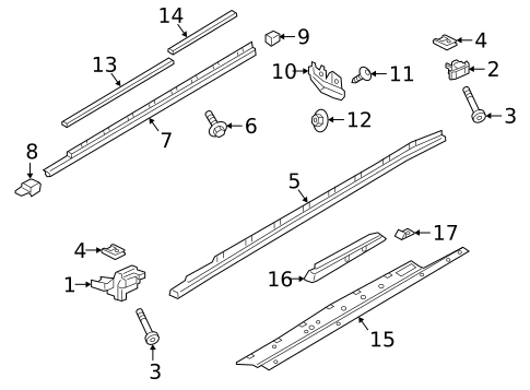 Exterior Trim - Pillars for 2019 Porsche Cayenne #0