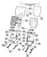 68058897AA - Interior Trim: Seat Clip for Mopar Image image