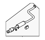 28600F3530 - : Center Muffler for Hyundai Image