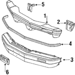 E3SZ17757A - Body: Reinforcement for Ford: Thunderbird | Mercury: Cougar Image